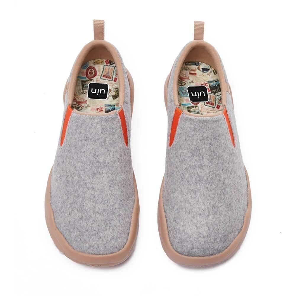 UIN Men's Walking Shoes Lightweight Comfort (Cuenca Light Grey 133)New No Box